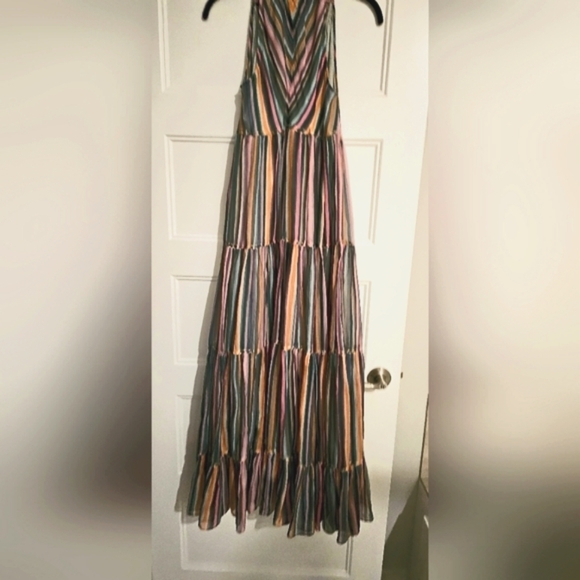 Hartly Love Sam Striped Sleeveless Multi-Color Long Dress sz xs - Picture 7 of 13